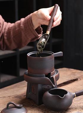 紫紫陶懒人整套茶泡具套装石磨功夫茶器家用砂陶茶壶定制L91733OG
