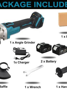 M145充电式角磨机锂电无2刷角磨机抛光机切割机充电AHE耐磨久1打