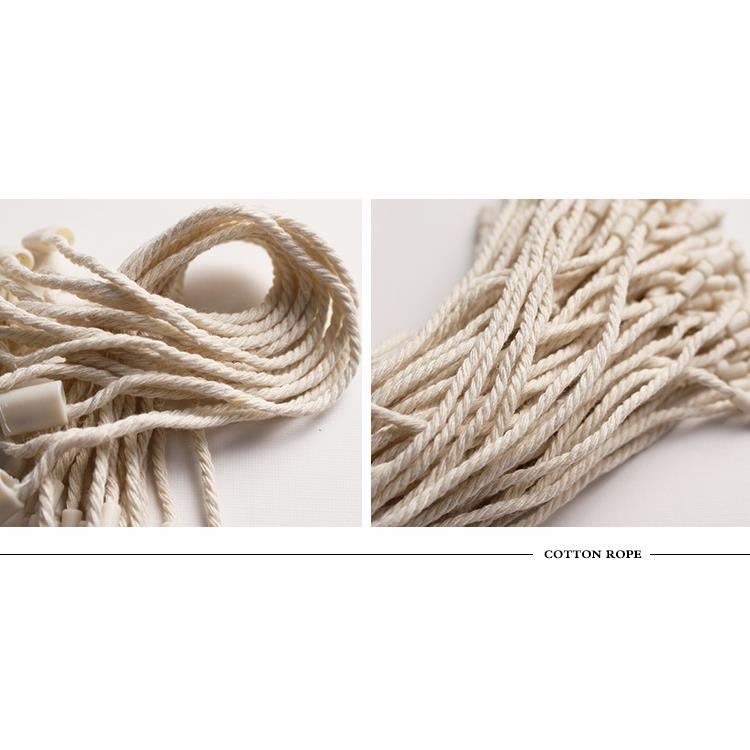 棉绳吊绳现货标签可重复使用米黄吊牌绳子服吊装粒PRX塑料挂绳绳