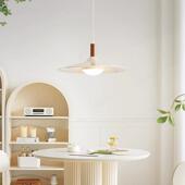 欧中古风卧胡桃色三头餐厅灯民宿餐桌吧台古室床头飞北碟吊灯536