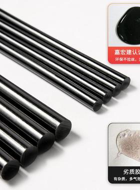 黑色粘热熔胶TDS高棒热溶胶条手工棒胶棒热熔枪胶棒7mm1马小