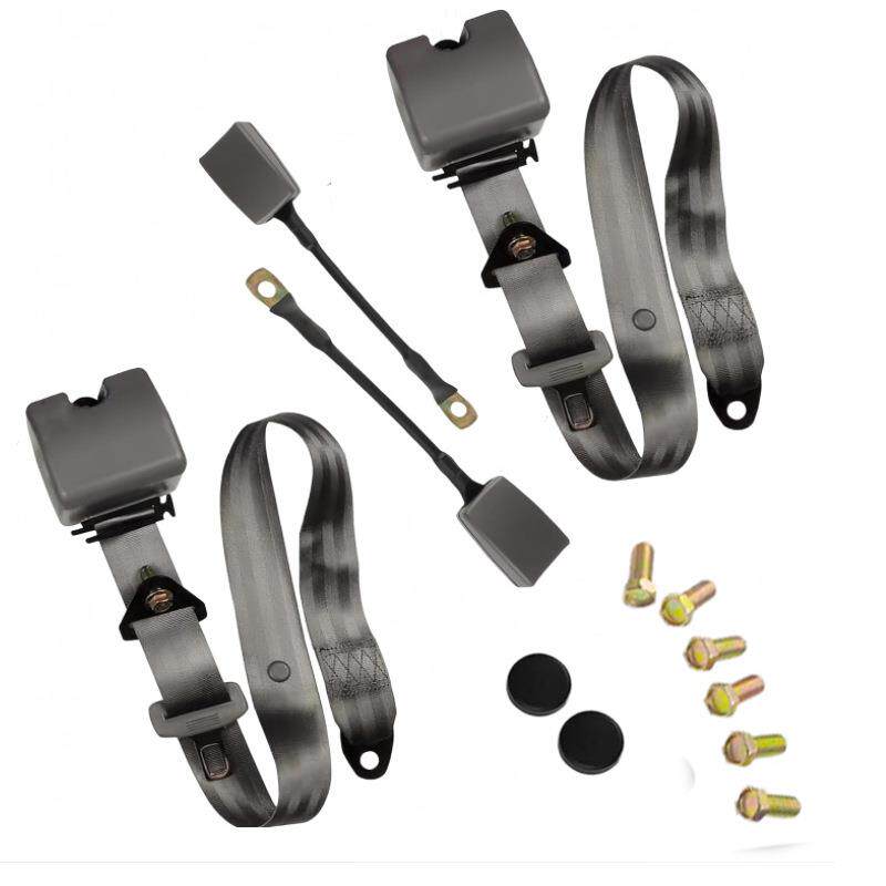 热卖2pc自动三点式伸缩安全带汽车客车货车前后排斜肩式调节