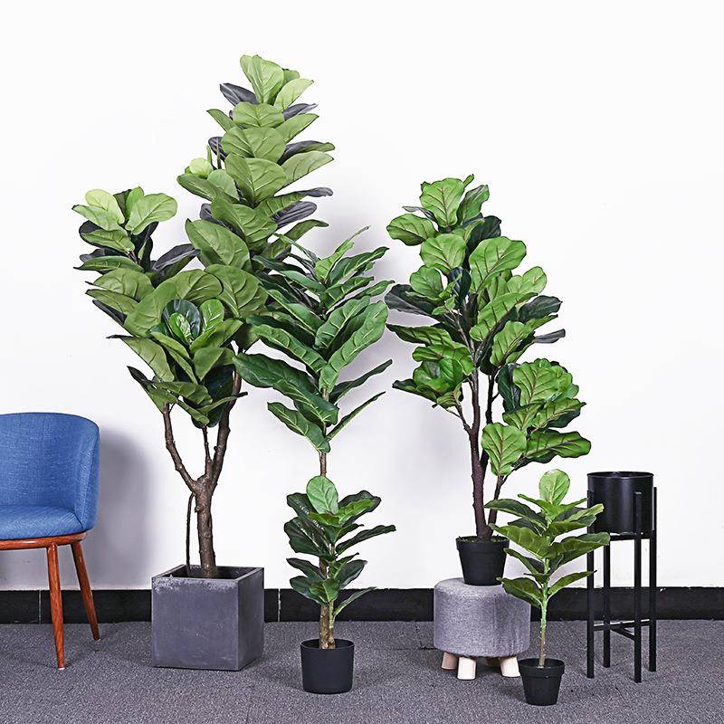 真琴叶榕大型植物盆栽塑料绿植假树客厅落地装饰摆设造景