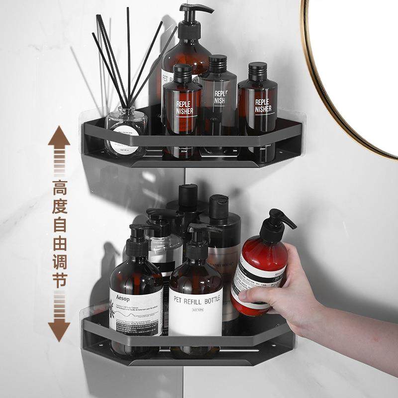 三角置物架浴室洗漱台壁挂式沥水篮墙上转角免打孔双层收纳架,农用物资,其他肥料,淘宝优惠券,粉丝福利购,淘宝优惠卷