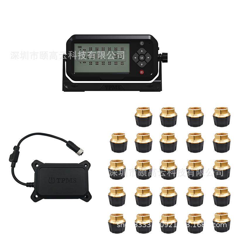 24轮工程车/卡车外置式OTR胎压监测系统TPMS支持自动换挂