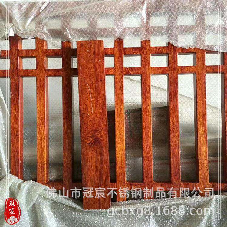火锅店吊顶装饰用防火木纹不锈钢方通转印木纹板镀锌板