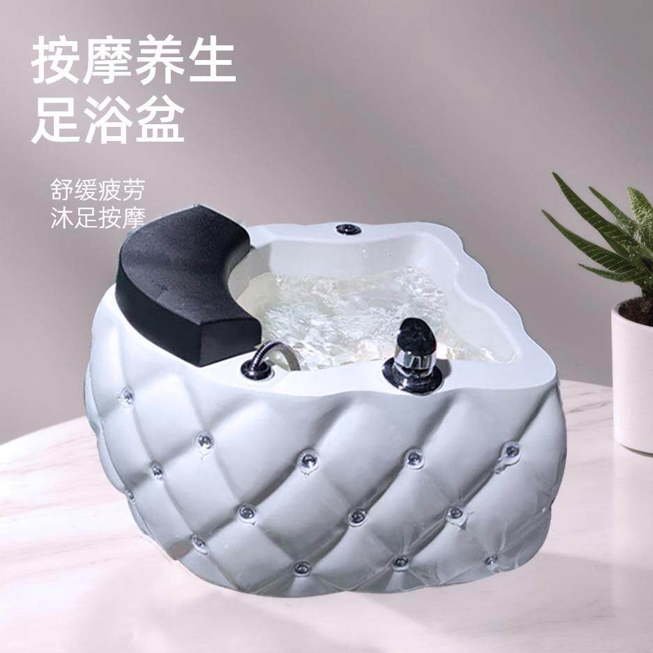 亚克力足浴盆按摩床洗脚盆美甲脚池椭圆形浴足桶