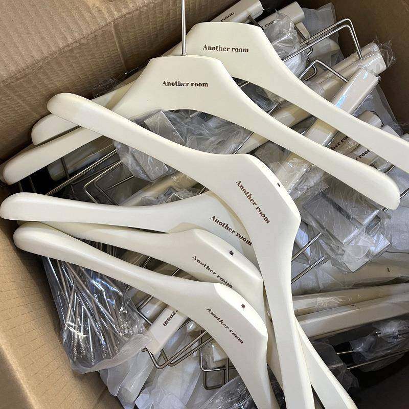 服装店专用女装实木衣架烤漆木质防滑无痕衣挂裤架儿童撑子