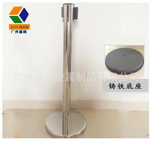 批量供应加厚耐用不锈钢一米线银行超市影院排队拉带柱配铸铁底座