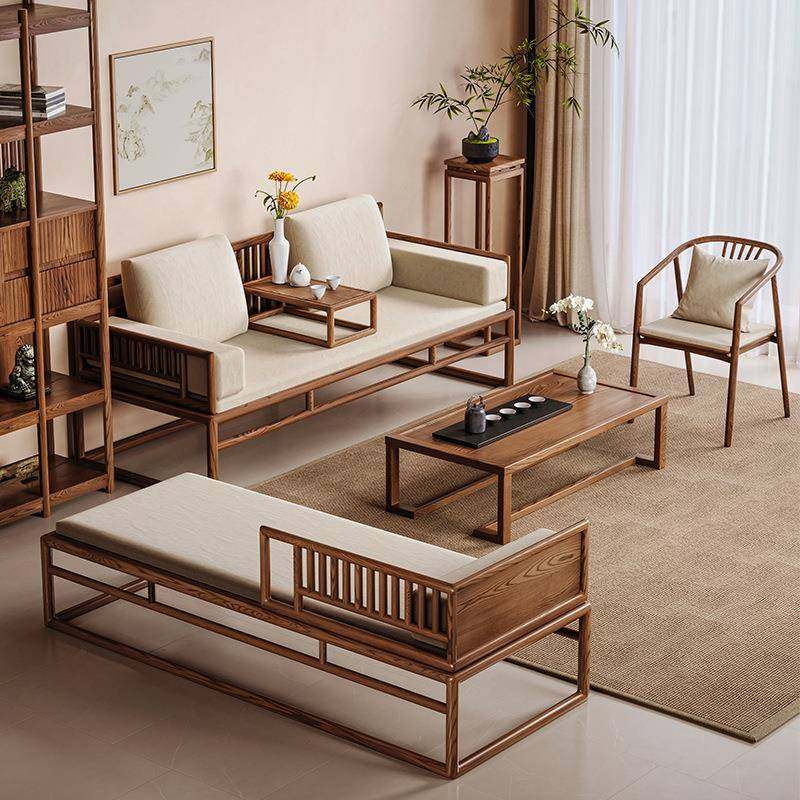 新中式罗汉床茶桌椅实木沙发床两用小炕几贵妃榻简约高端茶室沙发,农用物资,其他肥料,淘宝优惠券,粉丝福利购,淘宝优惠卷