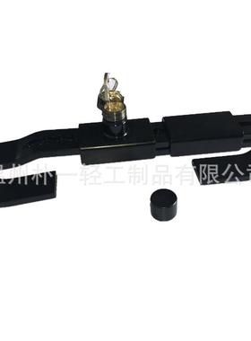 供应8mm黑色集装箱门闩封大铁封条钢板封集装箱门锁