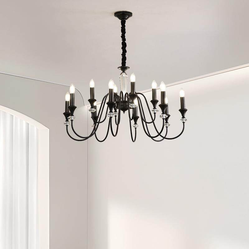 供货黑色全铜美式复古水晶吊灯法式客厅感蜡烛书房主卧室灯具,农用物资,其他肥料,淘宝优惠券,粉丝福利购,淘宝优惠卷