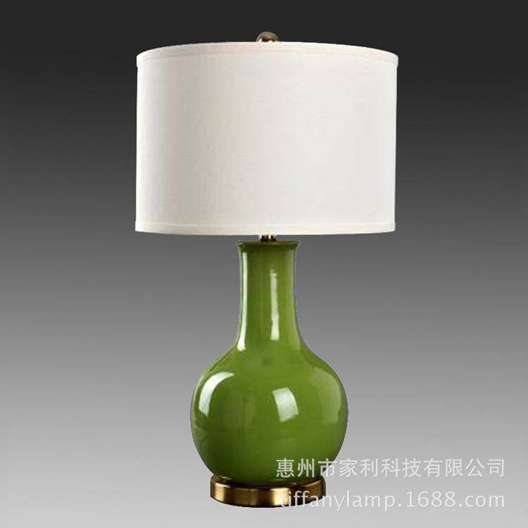 新中式陶瓷装饰台灯欧式现代简约客厅卧室床头样板房