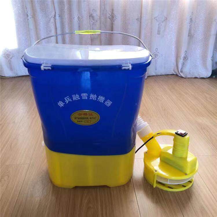 草籽花种撒播器农用背负式电动撒肥器电动手持大甩盘全自动抛洒机