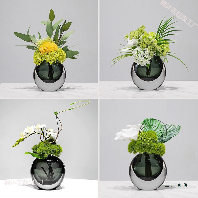 轻奢花绿植花艺摆件感客厅餐桌茶几卫生间洗漱台假花摆设