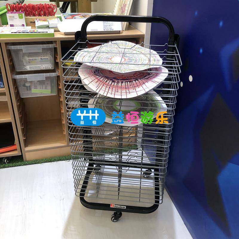 儿童美术室可折叠晾画纸架25多层整理可移动美工劳幼儿园收纳架柜