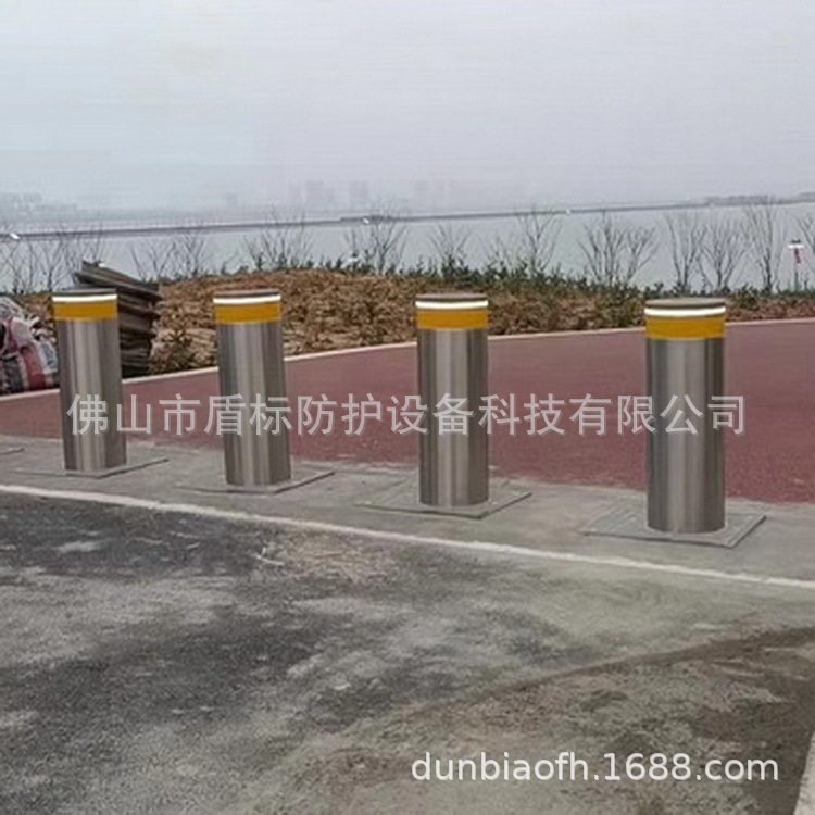 盾标厂家源头升降柱现货批发兰州甘肃陕西景区校园全自动液压路障