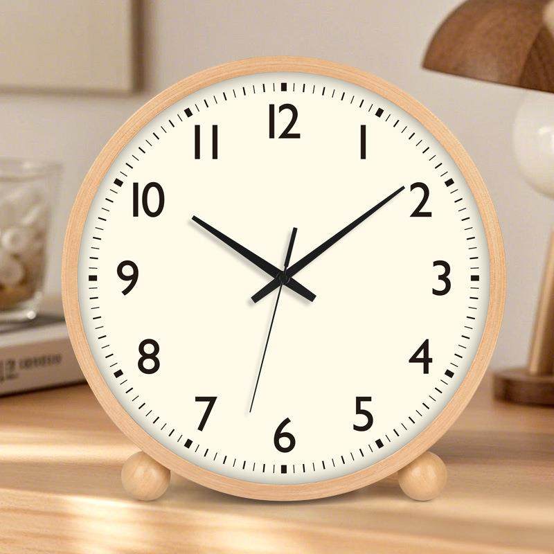 原木奶油风座钟客厅高级桌面时钟书房摆台式钟表摆放式简约坐台钟,纺织面料/辅料/配套,纺织机械配件,淘宝优惠券,粉丝福利购,淘宝优惠卷