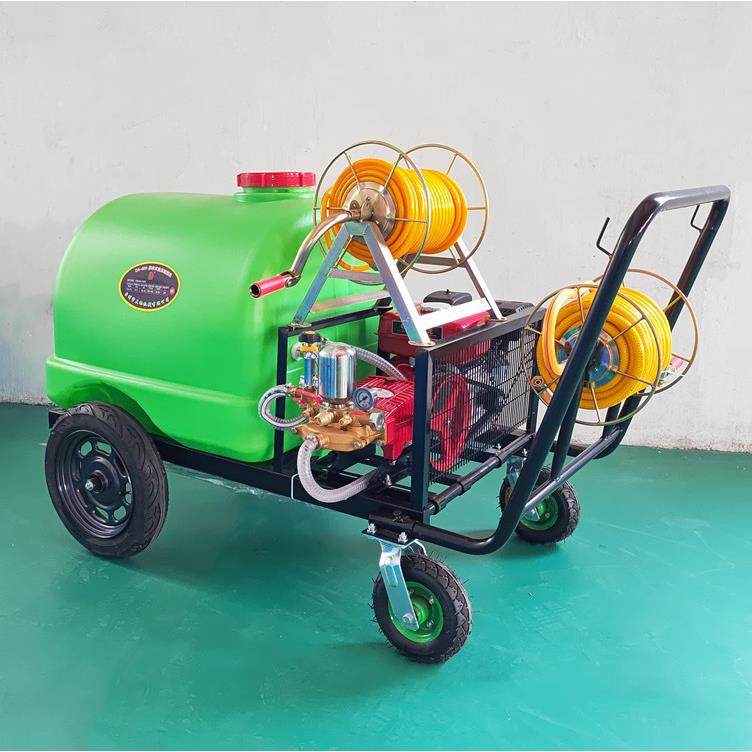 推车式果园打药机大轮胎喷雾器手推式汽油款柴油款电机喷雾机