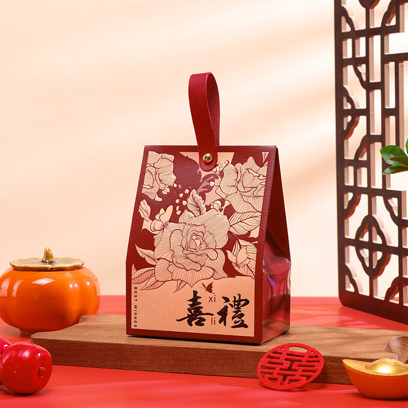【按需发货】新款结婚喜糖盒中国风糖果盒高级婚礼伴手礼盒礼物盒