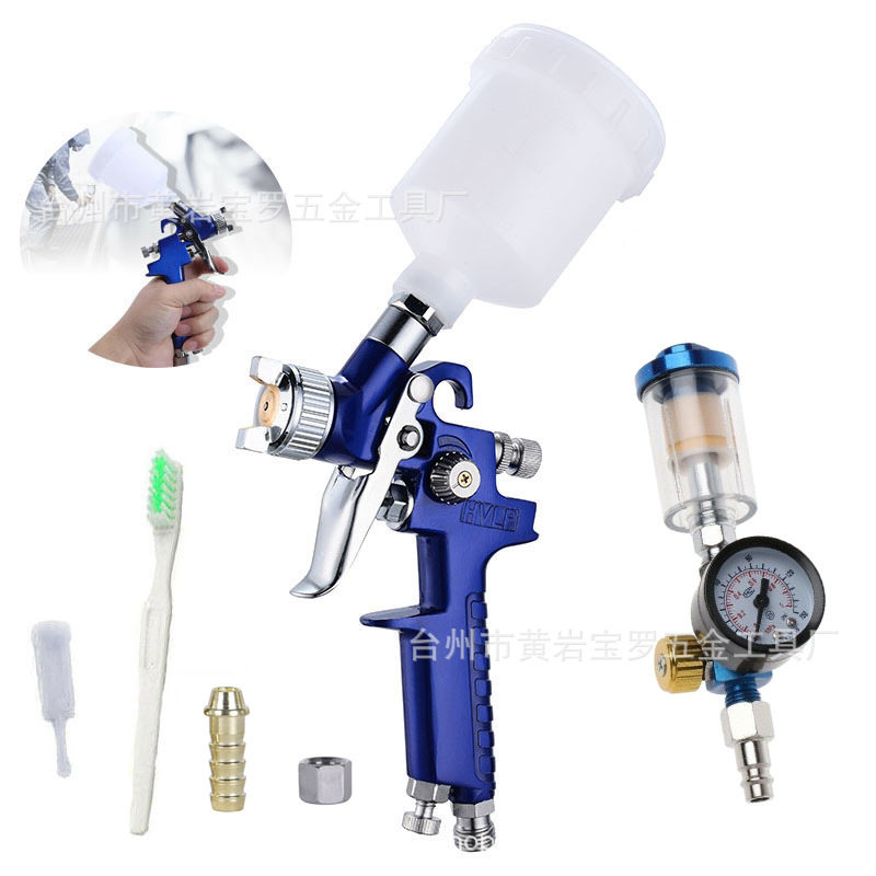 跨境H2000气动喷枪油水分离器调压表汽车家具小型迷你修补喷漆枪