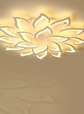 led客厅灯现代简约大气温馨大厅灯个性创意家用主卧室吸顶灯