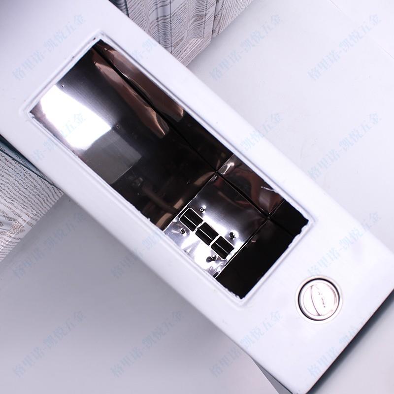 。橱柜F7MT5T5T304不锈钢米箱厨房嵌入米式抽拉桶计量米柜含轨道