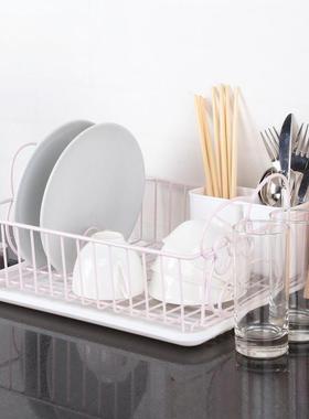可爱碗筷沥水24387厨房架碗盘收纳篮盘子餐具碟置物架子沥水篮碗