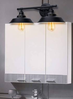 式壁灯浴室厨梳妆台灯美壁灯68452工业房油壁面黑色灯