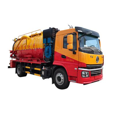 下水道BNO疏清洗自车陕汽6吨清洗吸污通车抽吸效率高、吸自直排及