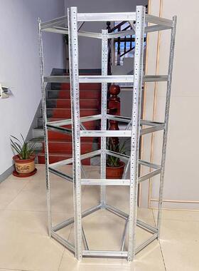 欧款五角形货架仓储用家物仓置架多层展示UXK架组合转角库多功能