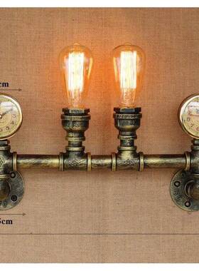 跨壁境式工业风复古美水管壁灯个性58220创意餐厅过酒吧道楼梯铁