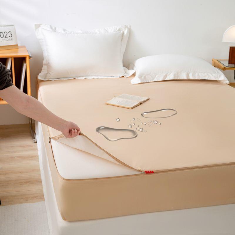 六床面全包梦单件隔mADt7TK3尿拉链式床笠垫套固定席思保护罩床包