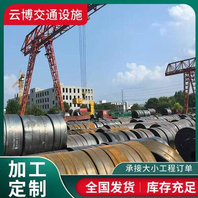 波形护栏板产厂家速公路镀防00022撞高护栏板喷塑形锌方形圆立柱