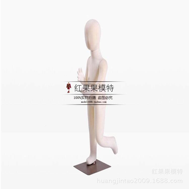 窗儿模童特道具全GUX身服装模架特半身童装包布模特道具童装橱模