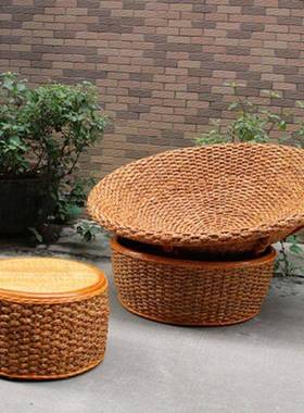 真藤椅雷椅躺椅27636休闲睡太阳藤编懒人沙发椅单人摇椅椅阳台逍