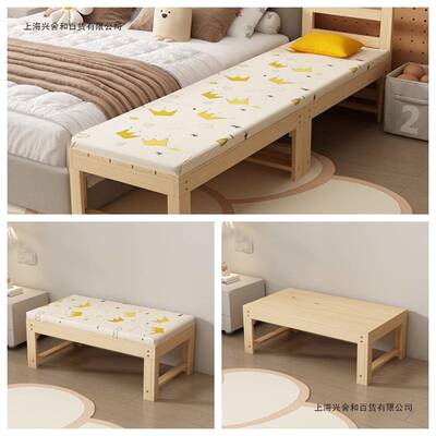 实木边婴儿床拼接床加宽儿童床可护58019栏调节女孩男孩床小DZ大