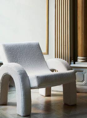 休闲躺椅沙简约椅发椅阳台客厅轻奢造型创扶手颜色83419意可