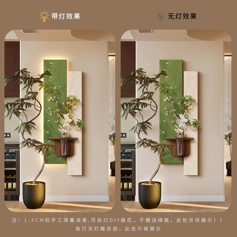 中墙风玄水关装饰OID画培绿古植入户走廊过道尽头挂画立体砂岩壁