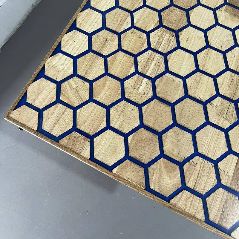 智流能触朋感UCY应河桌克风树脂桌发光茶几解控压互动桌子实木餐