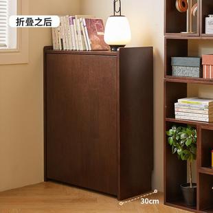 木可书桌学习桌书房电脑桌叠书架一折体转实99951角家用写字全实