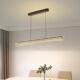 2025极简一字长条桌客餐厅吊灯现代创意办公室644厅餐台前台灯吊
