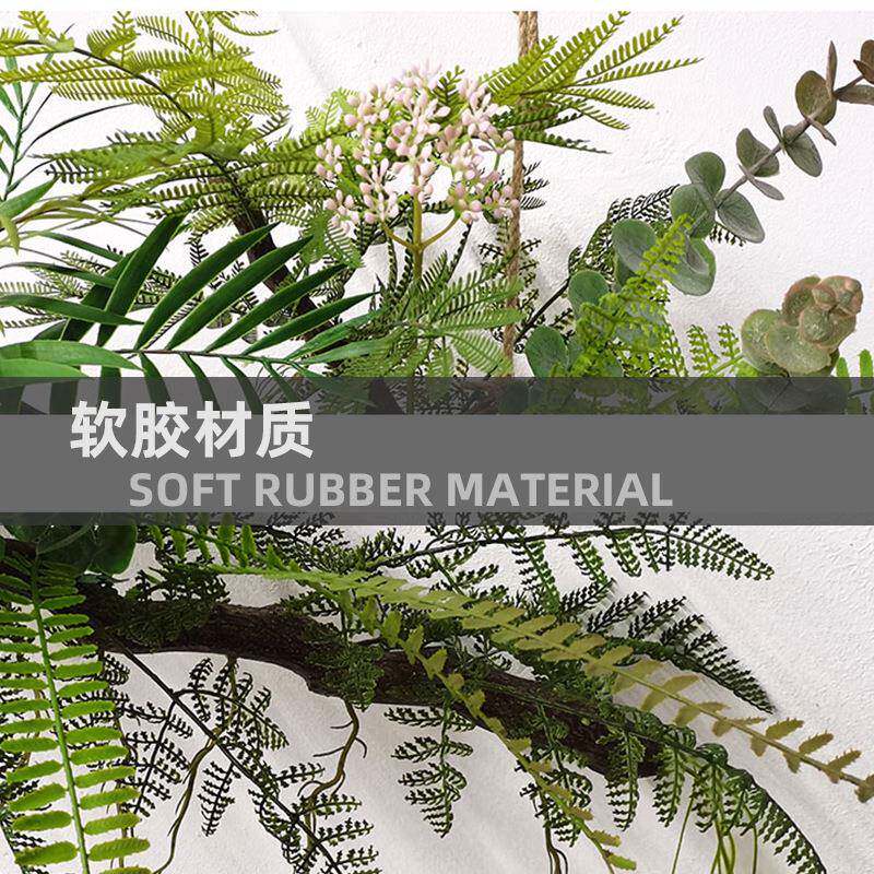 简约风仿真加利藤壁挂条CY-803人造绿栽植吊篮盆尤大型假花仿真散