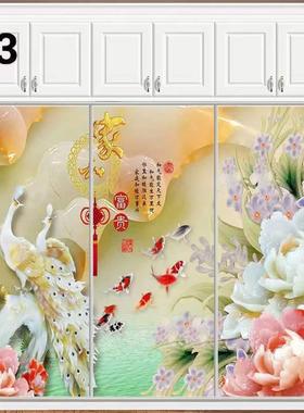 衣柜移拉门钢化玻璃移门推门隔断门双门简易推拉门衣帽间垒BOJ德