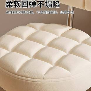 化妆椅子生室梳女妆台卧家专用凳子靠背圆凳衣帽间82587用滑轮升