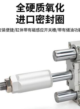 气可调轴三杆三导杆气缸MG动PM1PJA2/16/0-30X40X50-75-1200-XC8