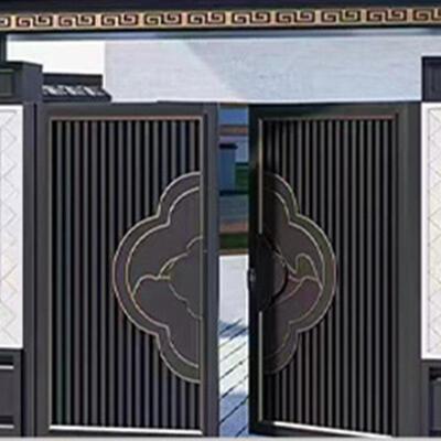 院简约新庭中式铝合金门庭门农村自建房别墅院花园大中式INV入户