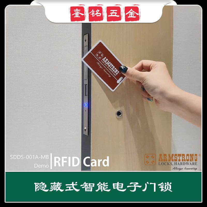 ARMSTRO隐形式智能电门锁RFI子D(卡G片)感应电N子95846橱柜锁