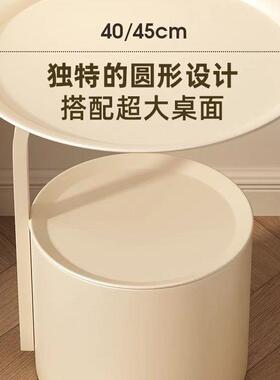 奶油室红创意约床头柜客厅角45563网几沙发置简物架收纳阳台茶几