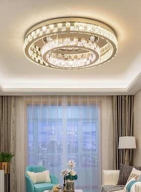 20ltao807025新款意式简轻奢水晶极客厅顶灯灯感简约现代主卧吸房